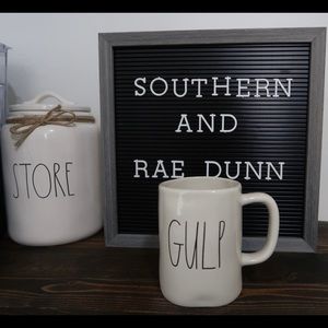 Rae Dunn Gulp & Share mugs